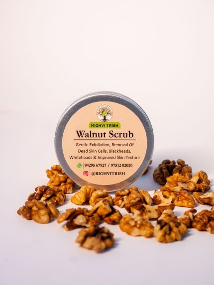 RIGHVI Walnut Exfoliating Face Scrub for Smooth & Clear Skin (50gm)