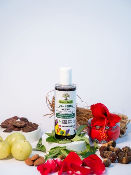 24+ Herbs hair oil